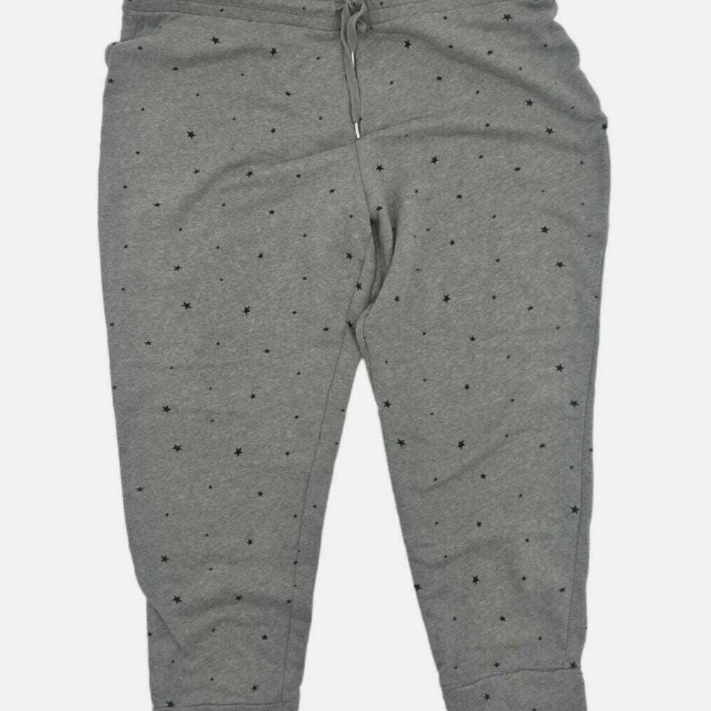 % Wild Fable Gray Star Cropped Sweatpants Joggers